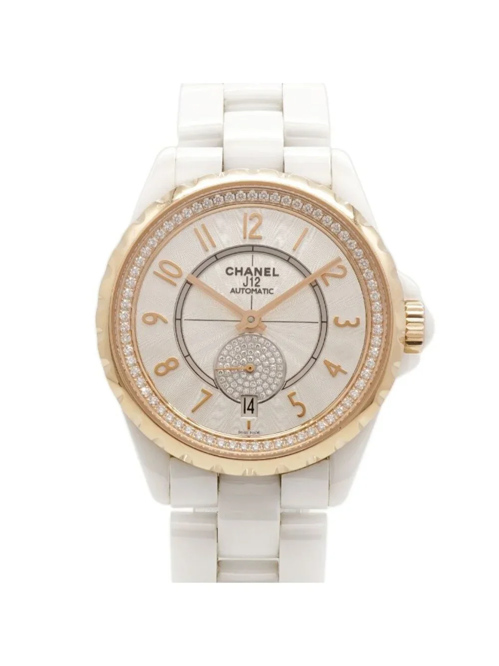 Chanel Diamond White Dial Watch